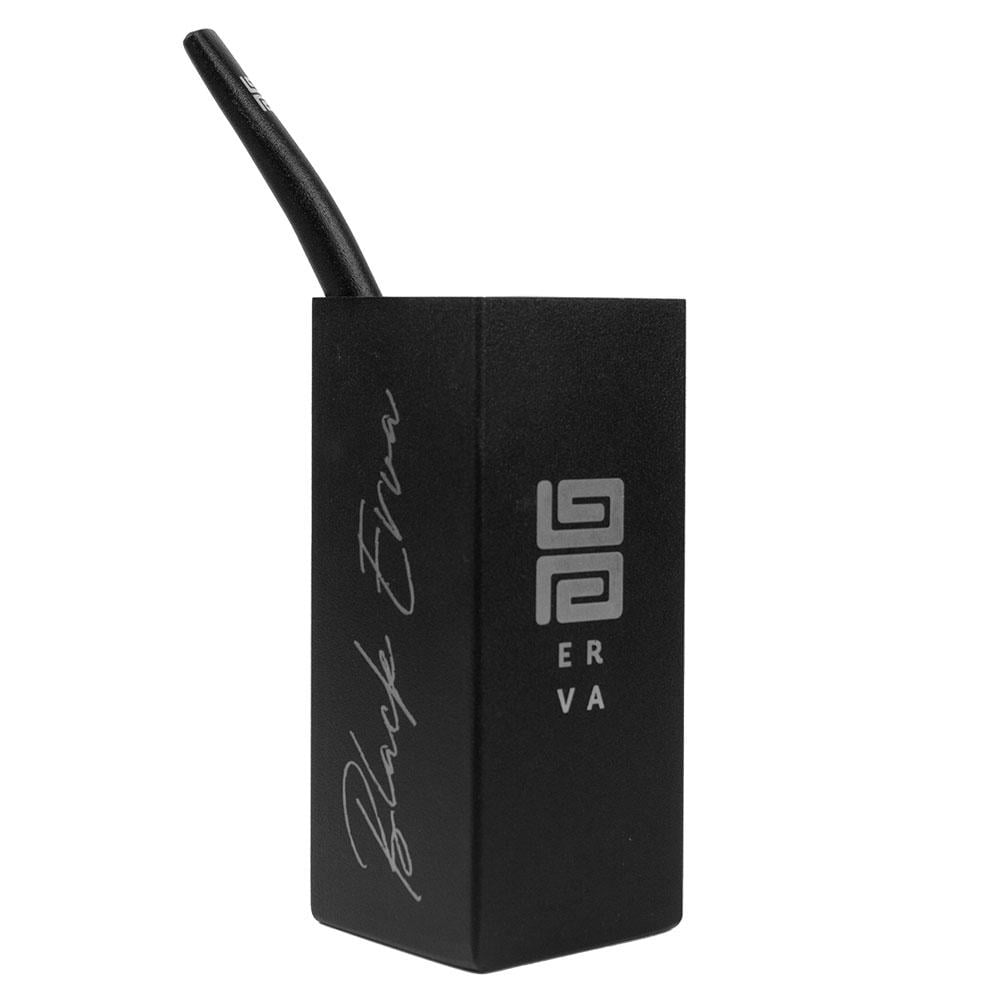 KIT COPO/BOMBA INOX QUADRADO PRETO BLACK