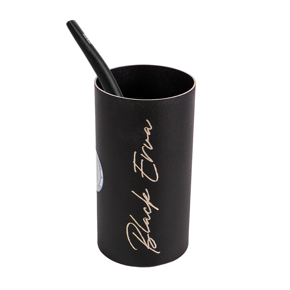 KIT COPO/BOMBA INOX REDONDO PRETO BLACK